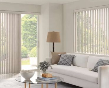 Vertical Blinds in the living room